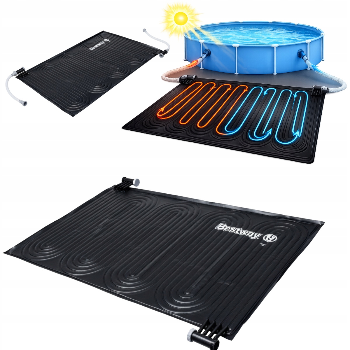 Ekologický ohřívač bazénové vody solární rohož kolektor panel systém