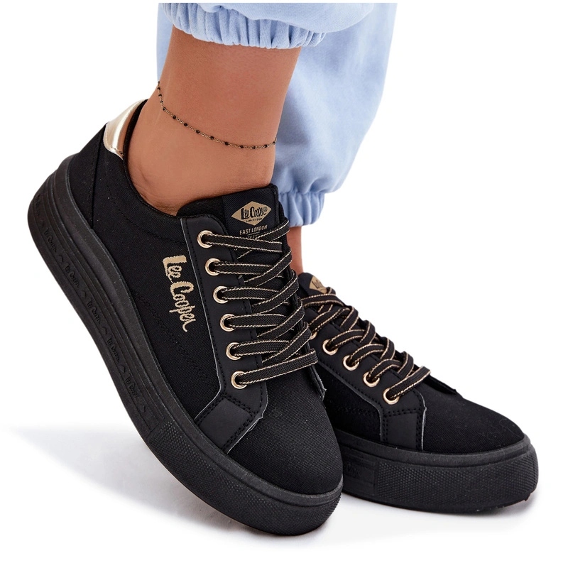 Dámské Tenisky Na Platfrormu Nízké Lee Cooper LCW-26-44-4476 Černé 41