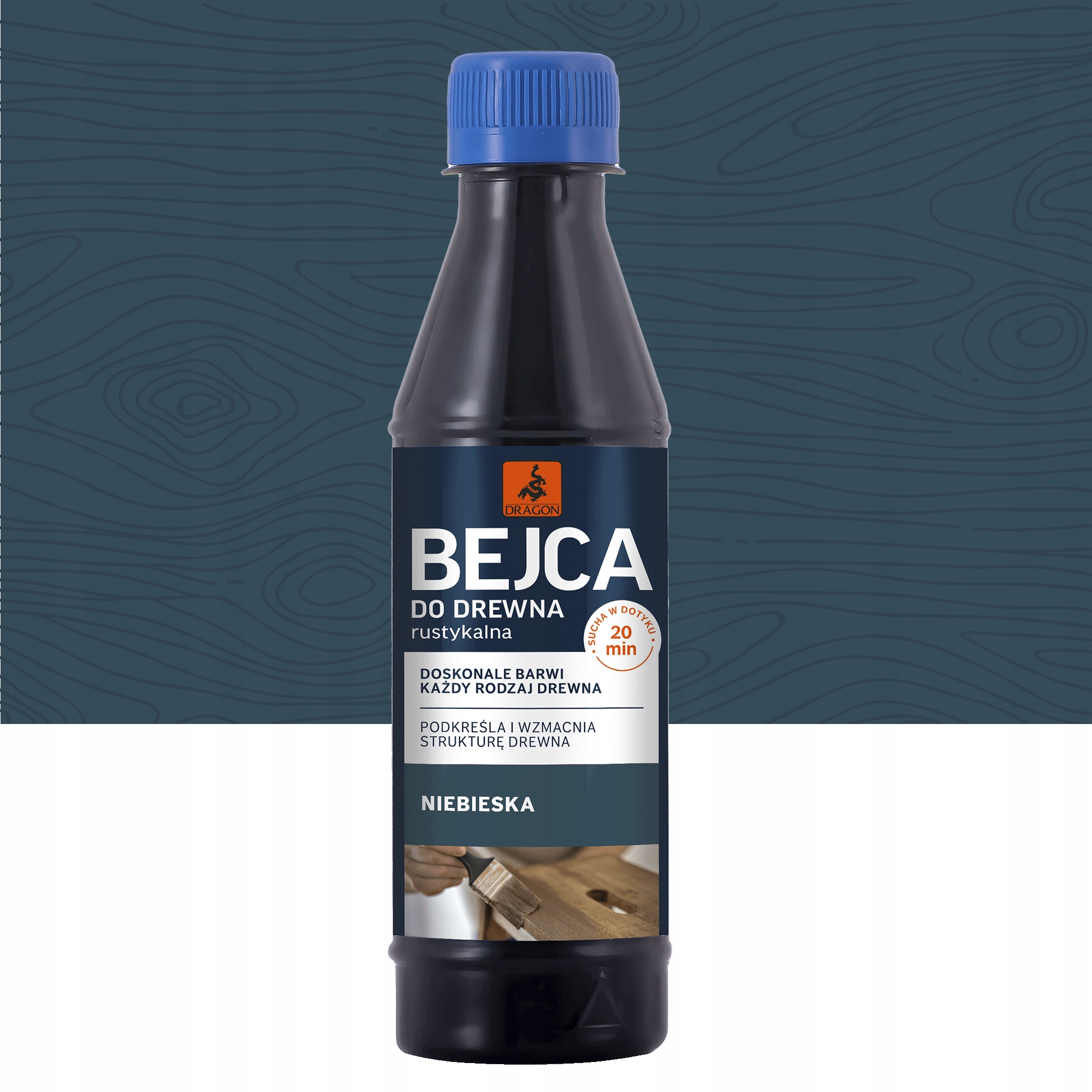 

Bejca rustykalna 0,2L Niebieska Dragon