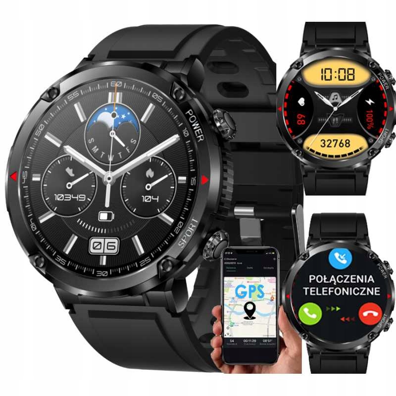 ZEGAREK SMARTWATCH MĘSKI PULS EGK ROZMOWY 600 mAh !!! TRACKER Model inny