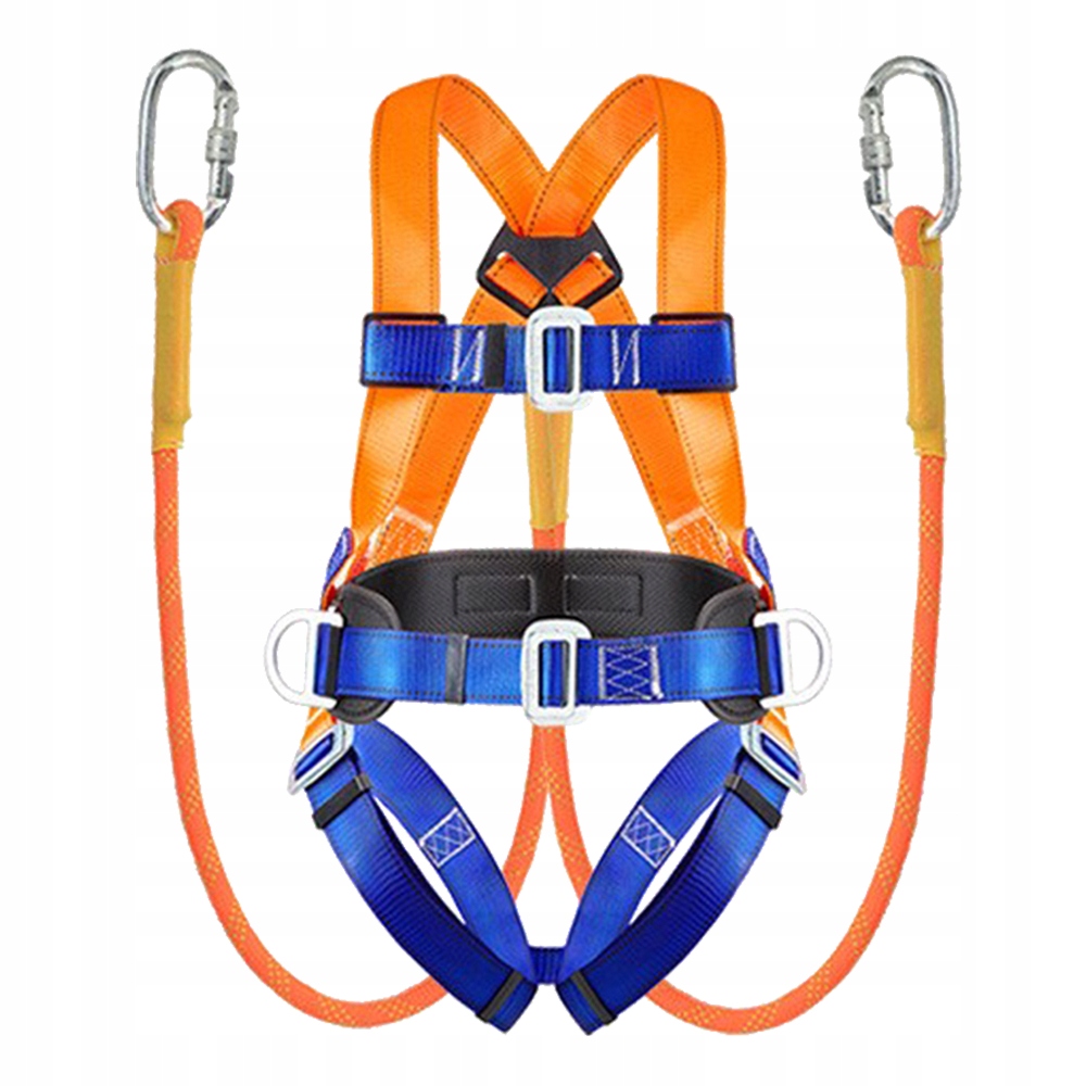Szelki bezpieczeństwa wysokościowe z pasem Szelki asekuracyjne linka