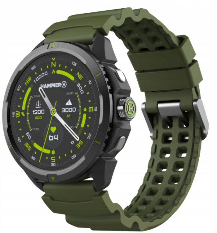 Chytré Hodinky Hammer Watch 2 Military Edition v khaki barvě