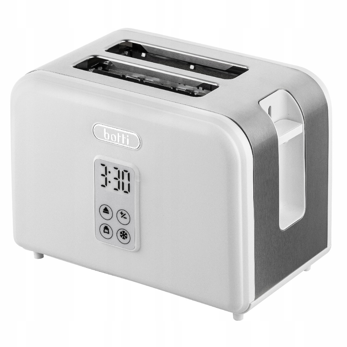 Toustovač Sendvičovač Automatický dvoukomorový displej Bílý 930W