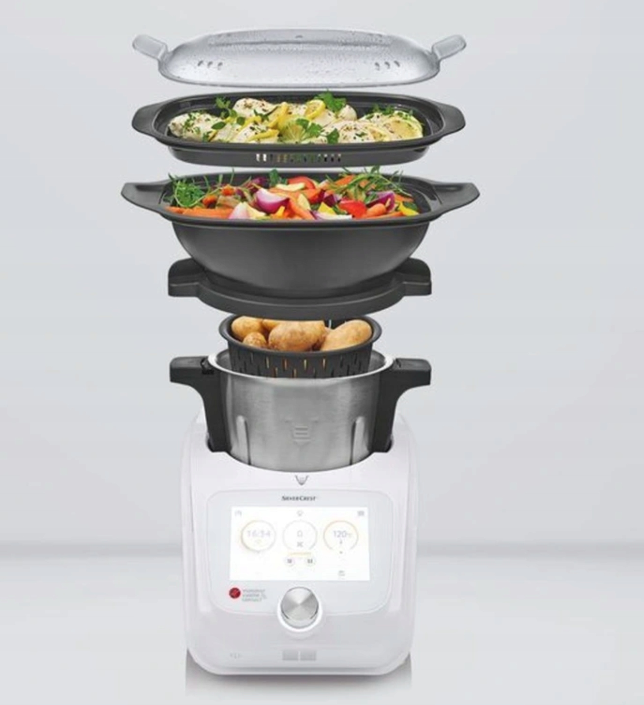 SilverCrest Monsieur Cuisine Connect 1200W Robot de Cuisine Connect  4260496246740