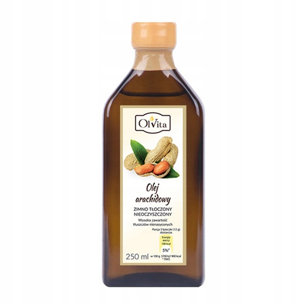 

Olej arachidowy tłoczony za zimno 250ml