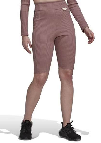 Spodenki Damskie Adidas Studio Lounge Ribbed Shorts szorty kolarskie r. S