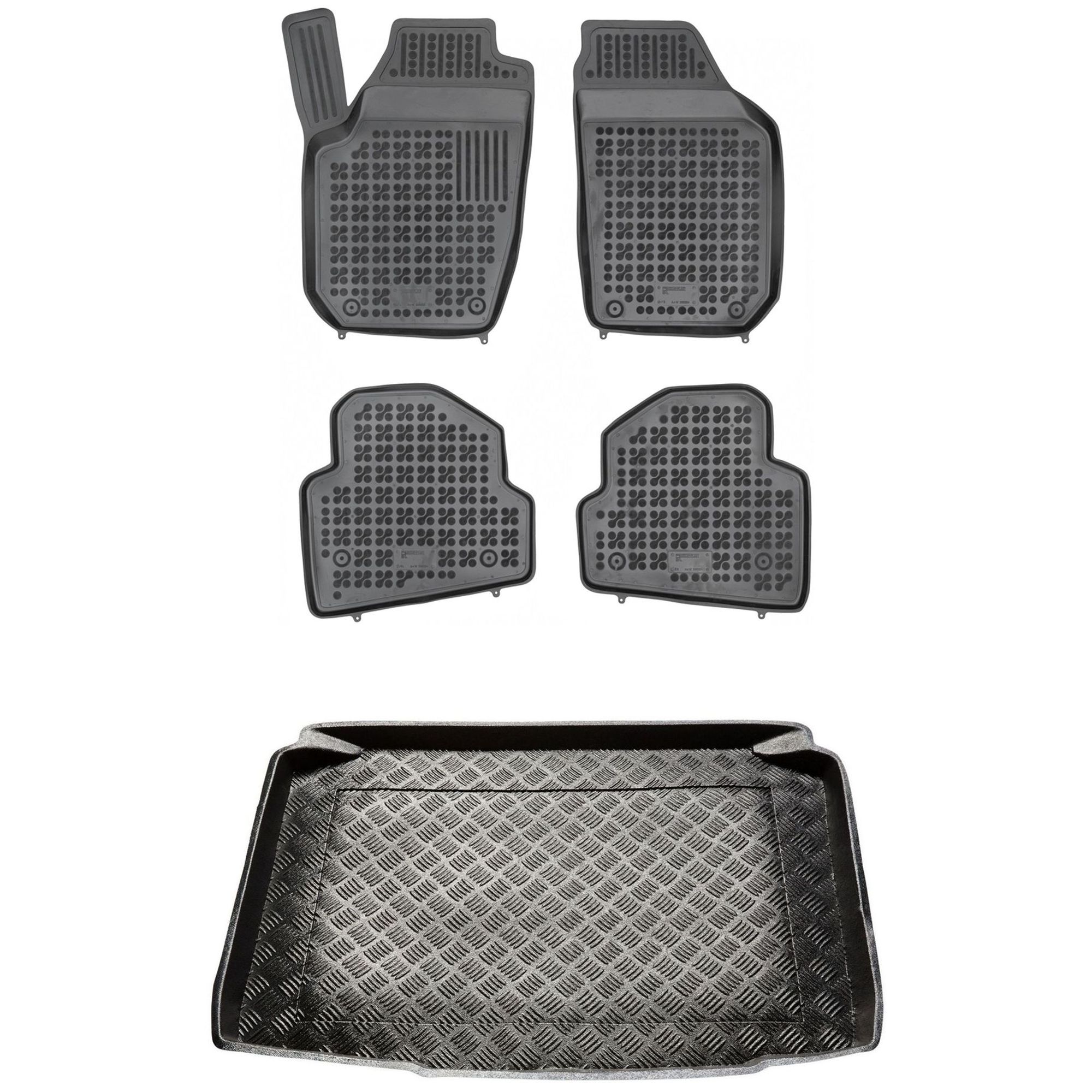 Sada rohoží a rohoží Škoda Fabia II 2007-2014 Hatchback