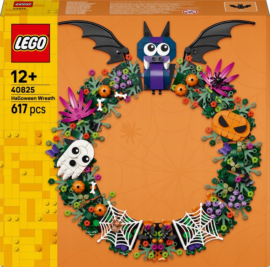 Lego 40825 Věnec na Halloween 617 dílků Dekorace Dýně Netopýr 12+
