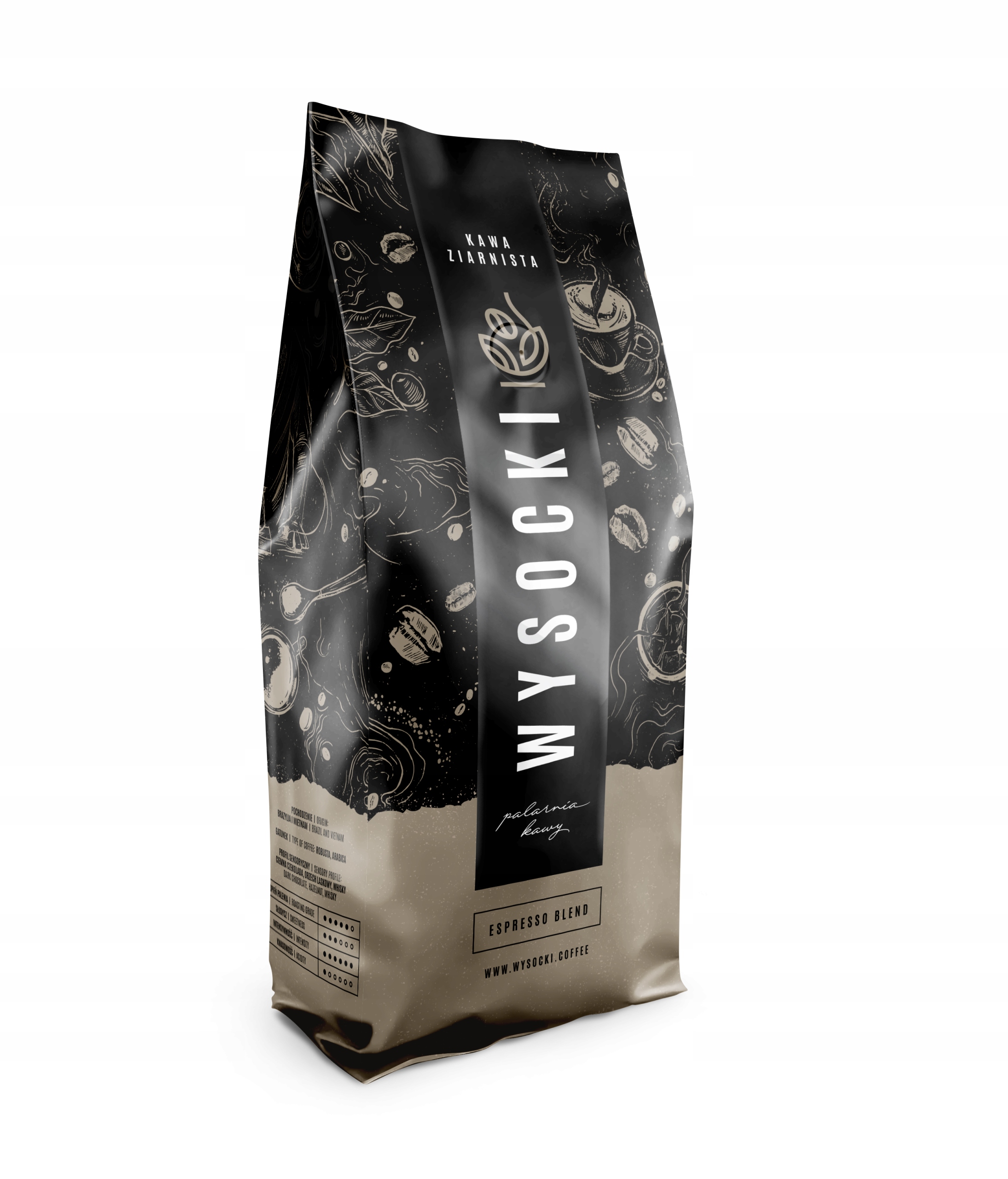 Levně Káva Wysocki Coffee Espresso Blend 1000 g