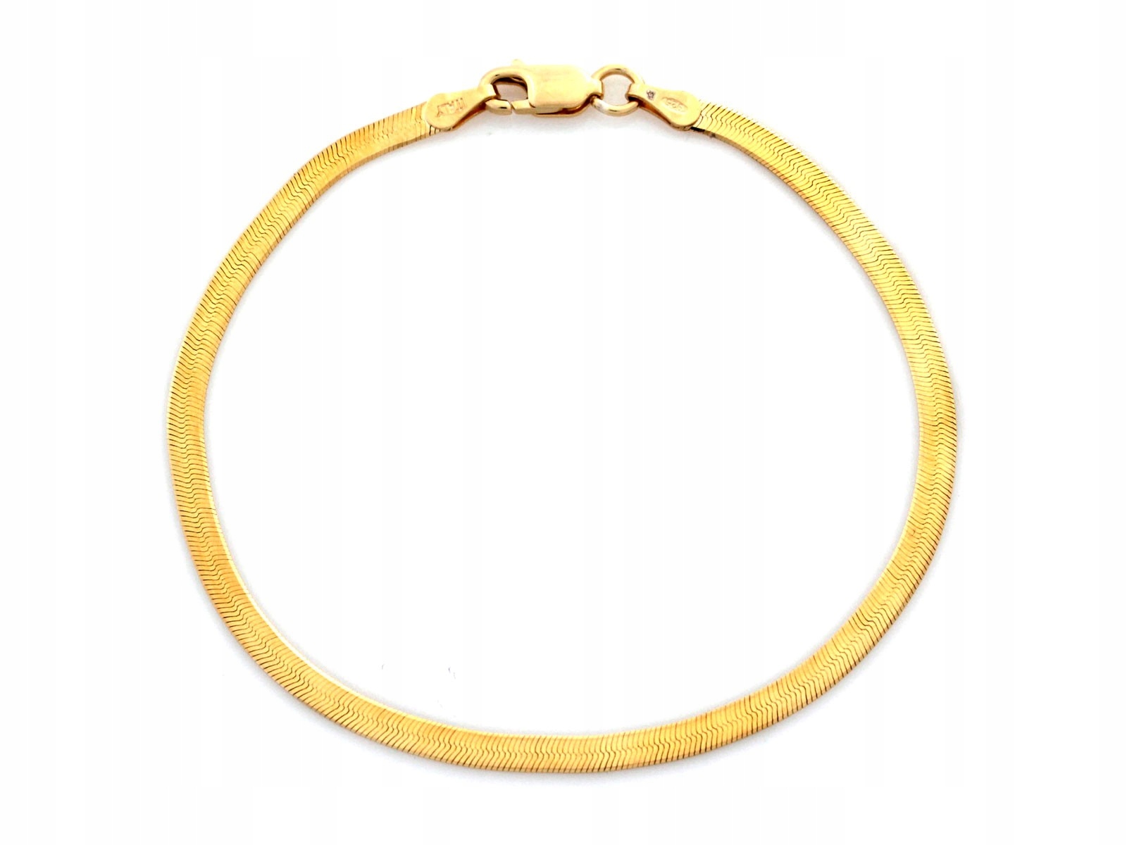 Stříbrný náramek pro ženu 925, lesklá módní páska