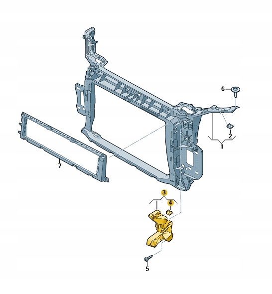 83A805608A - Тримач фари передній правий AUDI Q3 RSQ3 ASO