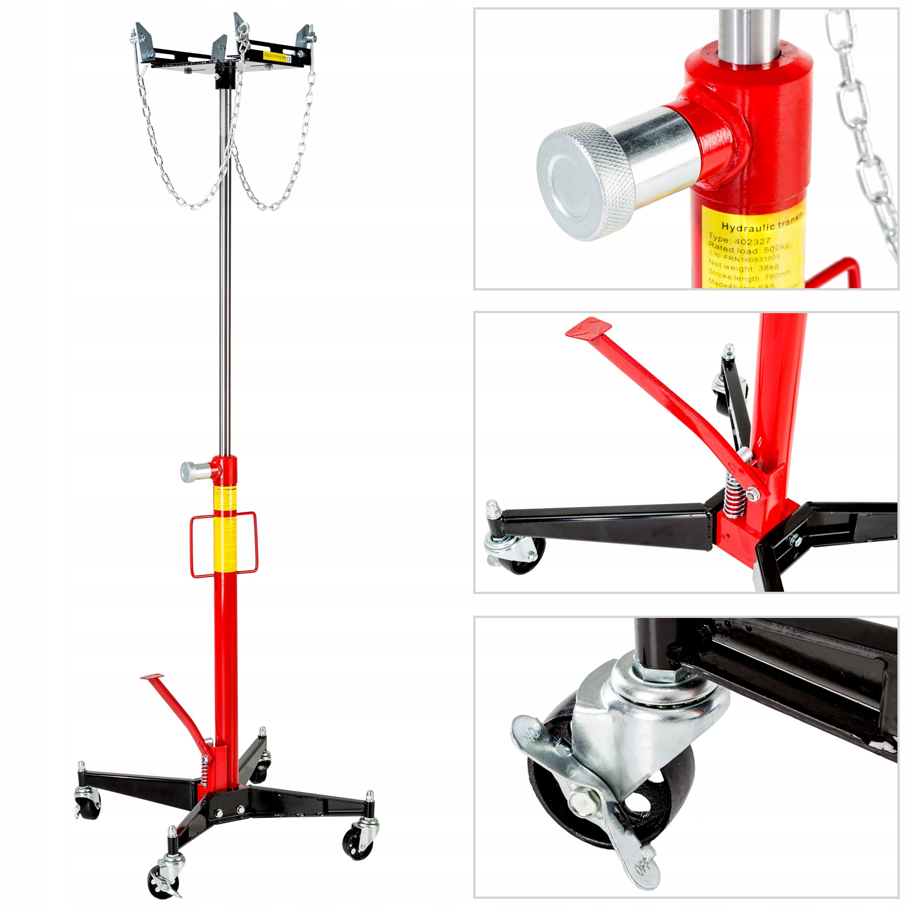 Podnośnik do skrzyni biegów maks. 0,5 t, 38 kg Marka TecTake