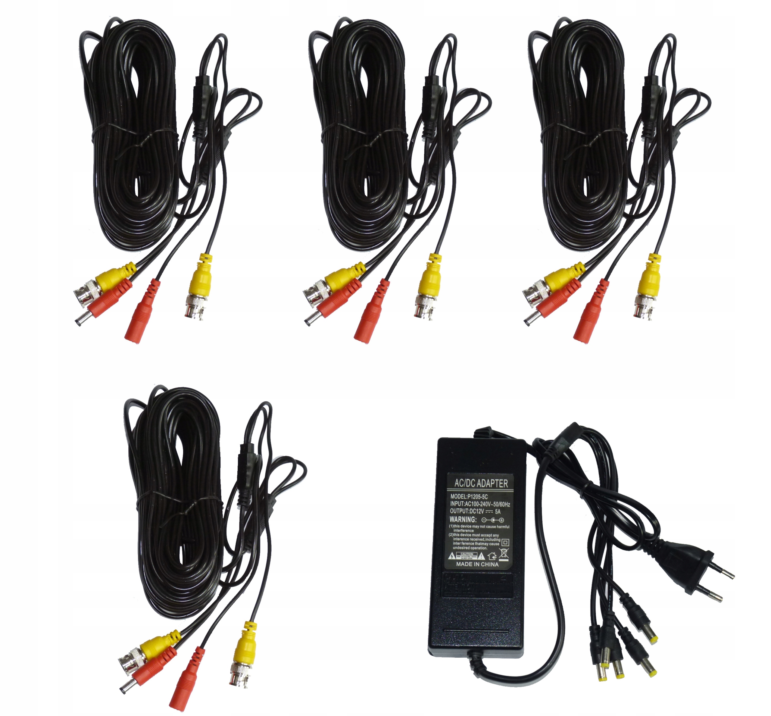 Zestaw do MONITORINGU 4 KAMERY 5 MPX dysk 1 TB Maksymalna pojemność dysków 6 TB