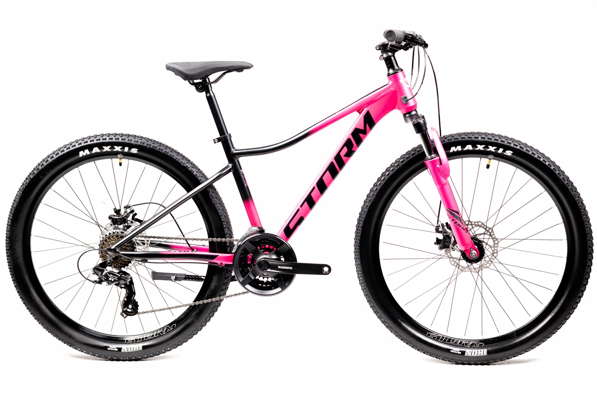 Rower Storm Queen 26 2D ciemny róż/czarny matt 17