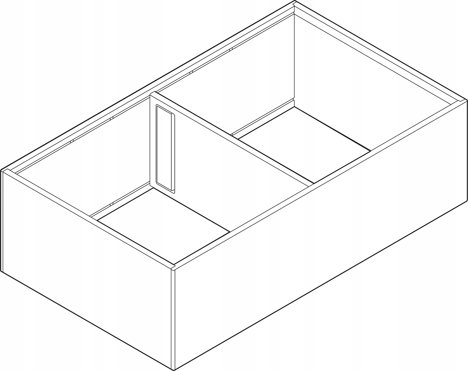 Blum ZC7F400RSP vysoký rám 370x218 mm bílý