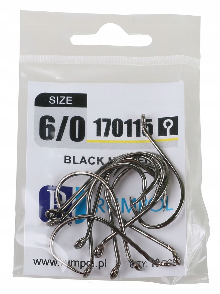 

Haczyki 6/0 Haki Sumowe oczko 10 sztuk 170115