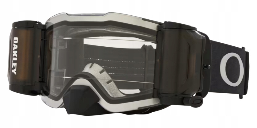 Oakley Front Line MX Tuff Blocks Black Clear Roll Off