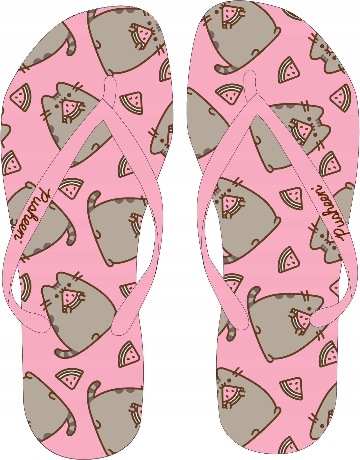 PUSHEEN KLAPKI JAPONKI OGRODOWE BASENOWE LETNIE róż 29/30 R053C Marka EplusM