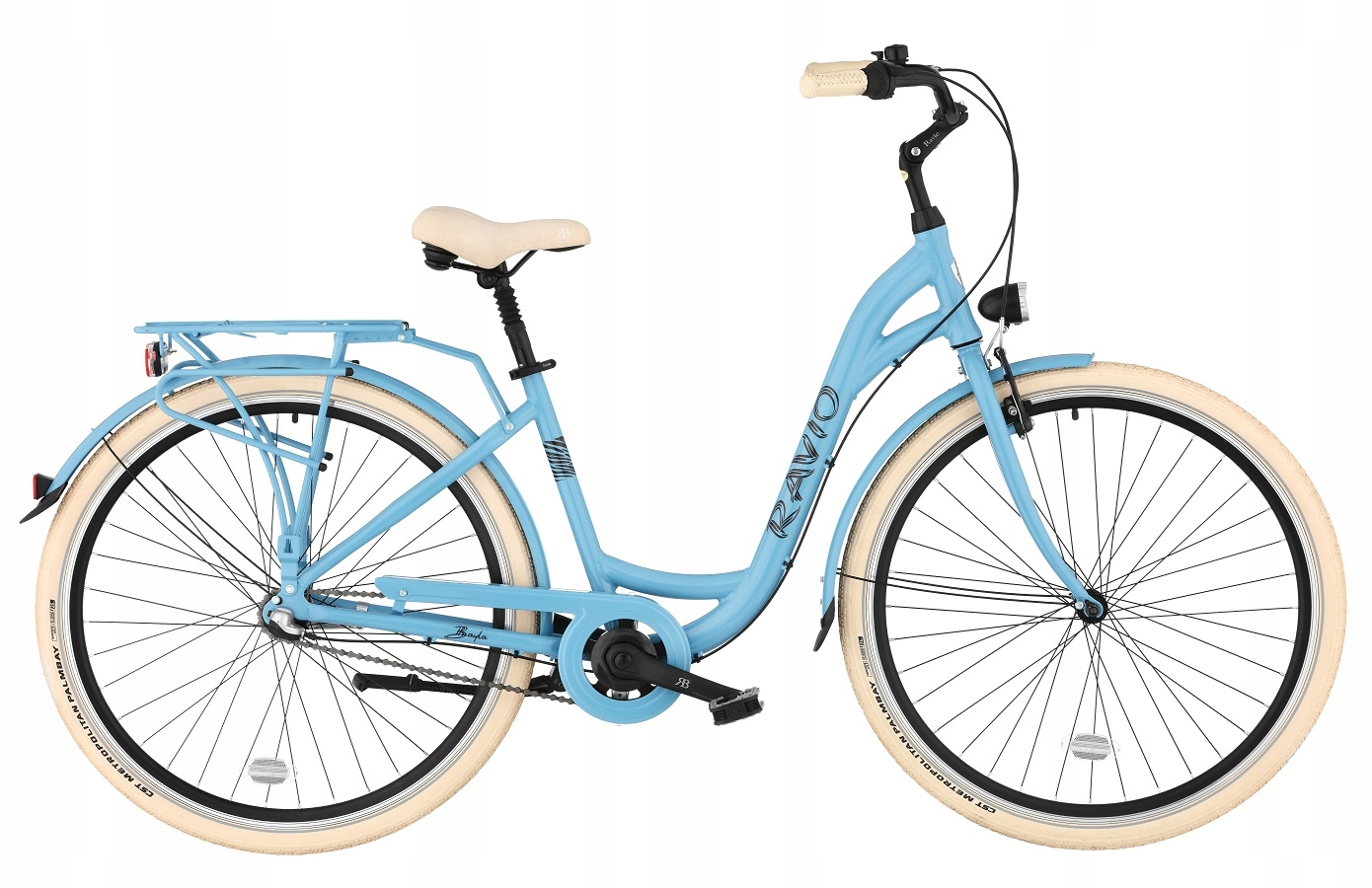 Rower 28 RAVIO BAYLA NEXUS 3 błękit 17"