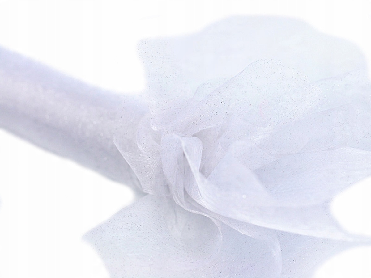 

Organza Glittery Brokatowa Biała Różne rodzaje