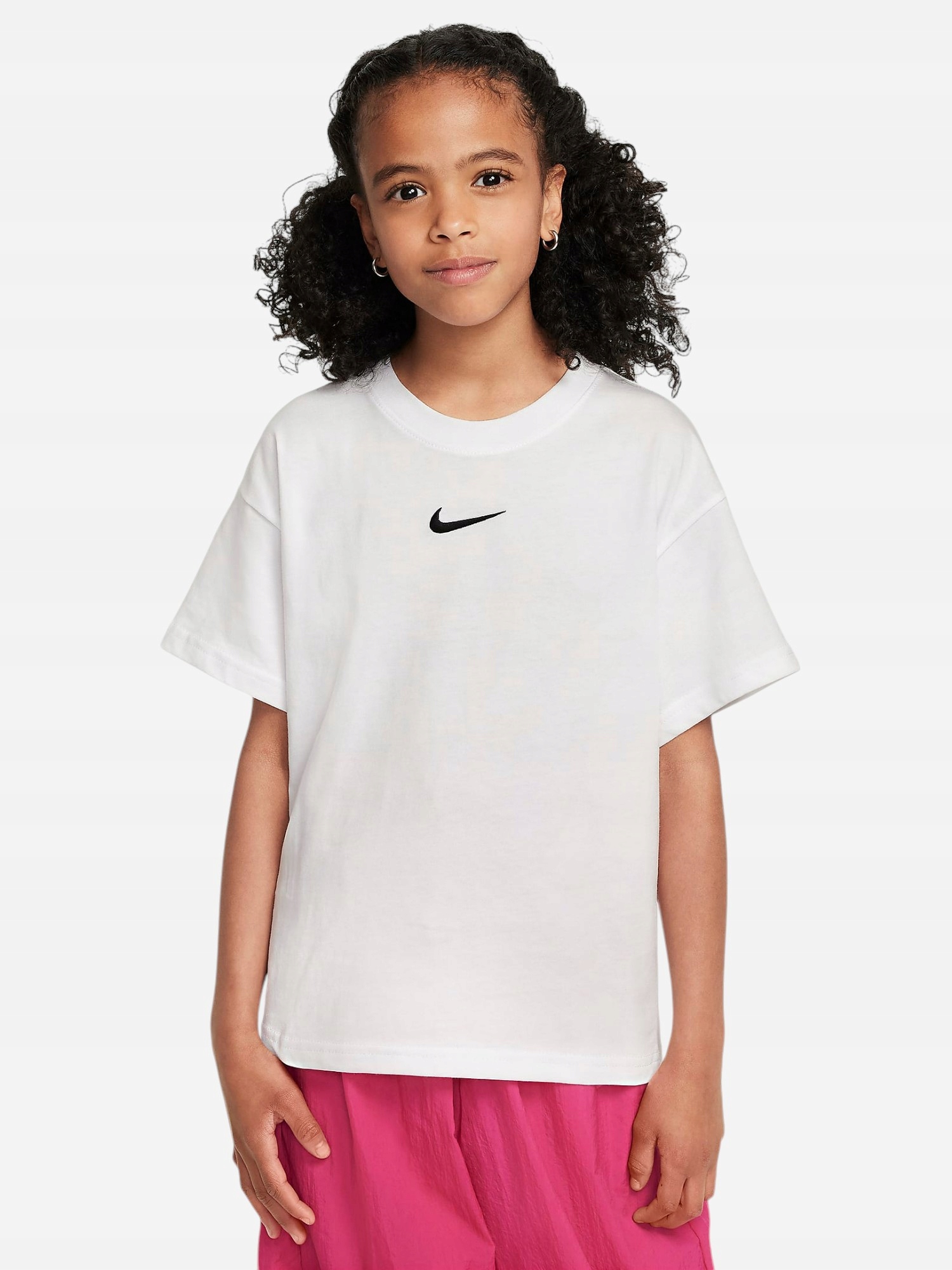 Koszulka dziecięca dla dziewczynki Nike G Nsw Tee Boy Essntl Lbr FZ5539-100
