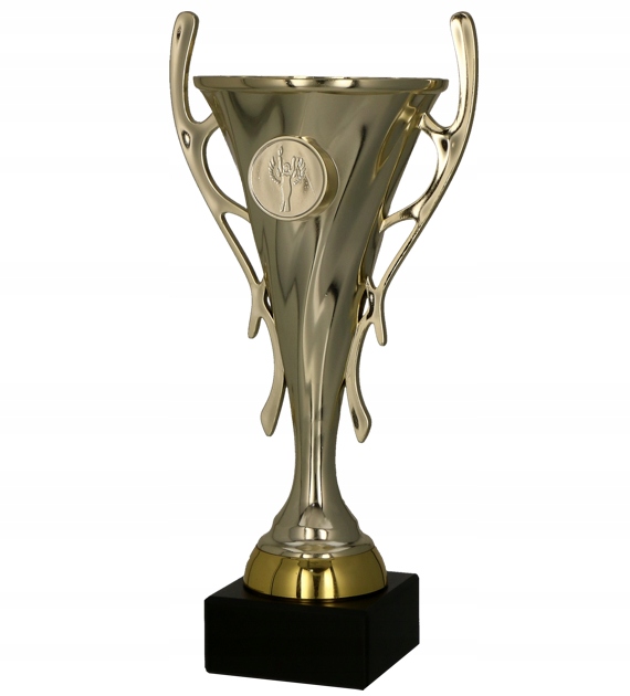 Puchar plastikowy złoty 24cm