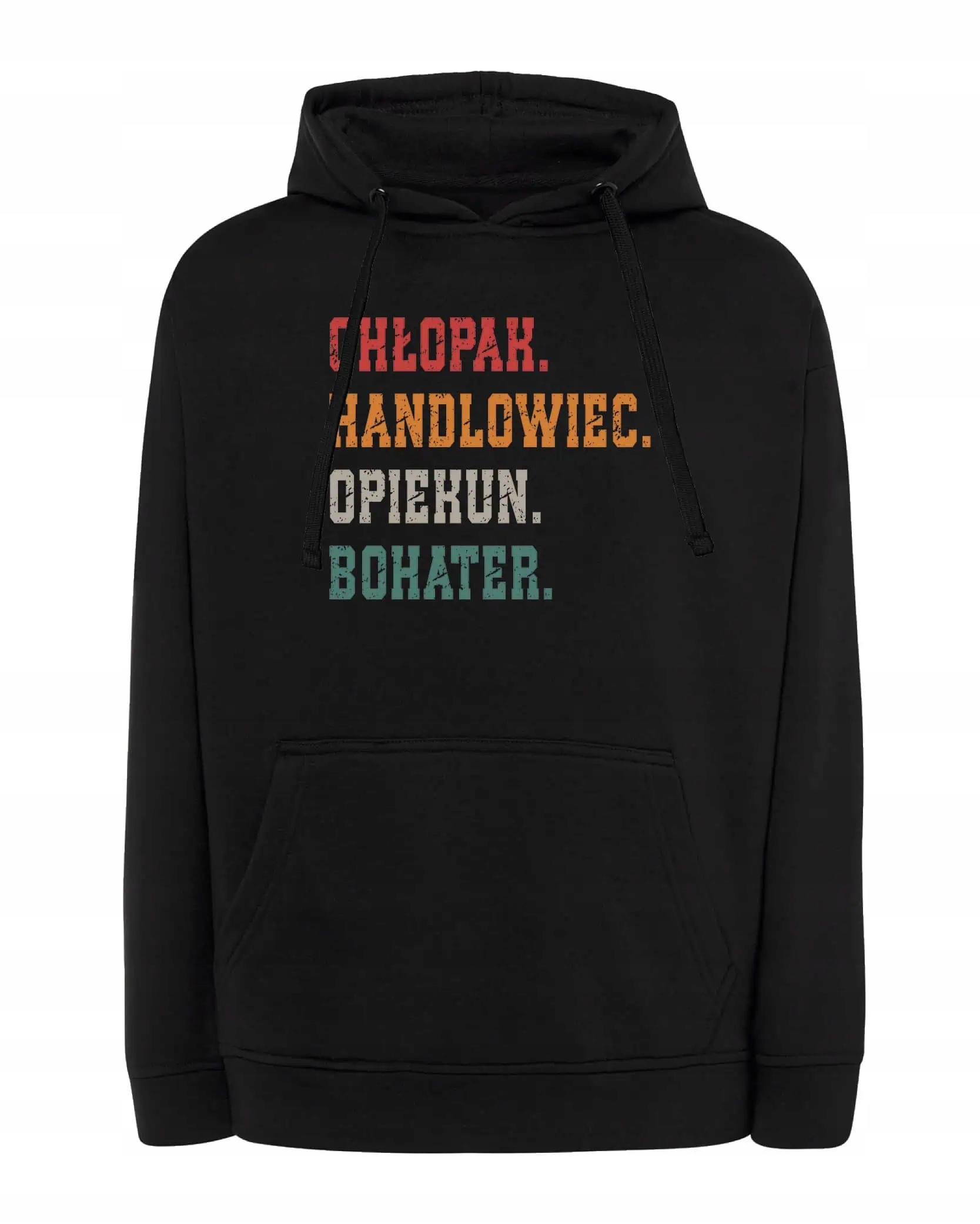 Mikina s kapucí Personalizovaná Den chlapců Povolání Černá M