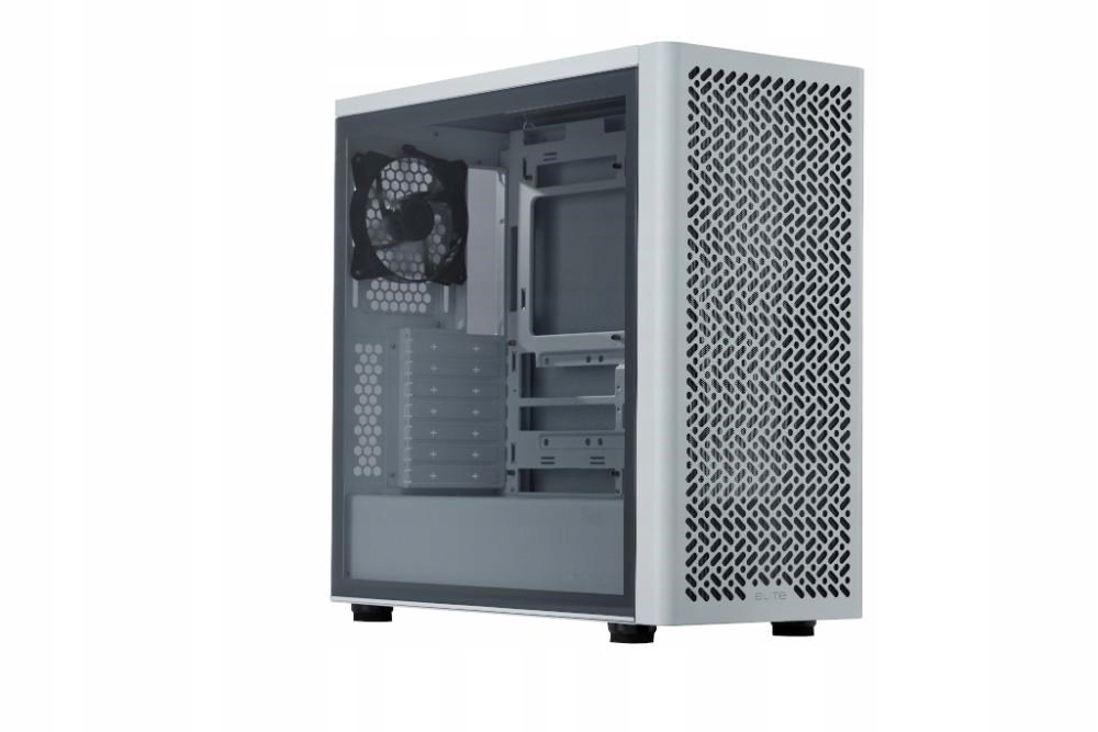 Cooler Master case Elite 502 White Lite, Průhledná bočnice, Atx, 1x…
