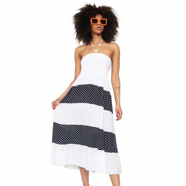 

36SK Biała Sukienka MIDI XL/2XL