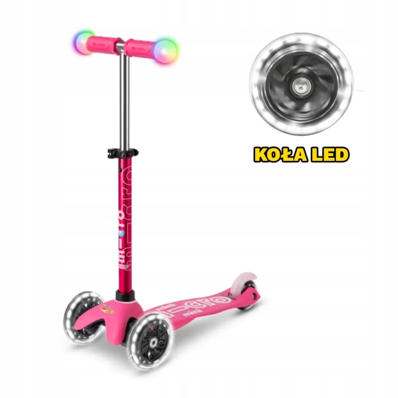 Hulajnoga Mini Micro Deluxe Magic Led Pink MMD130