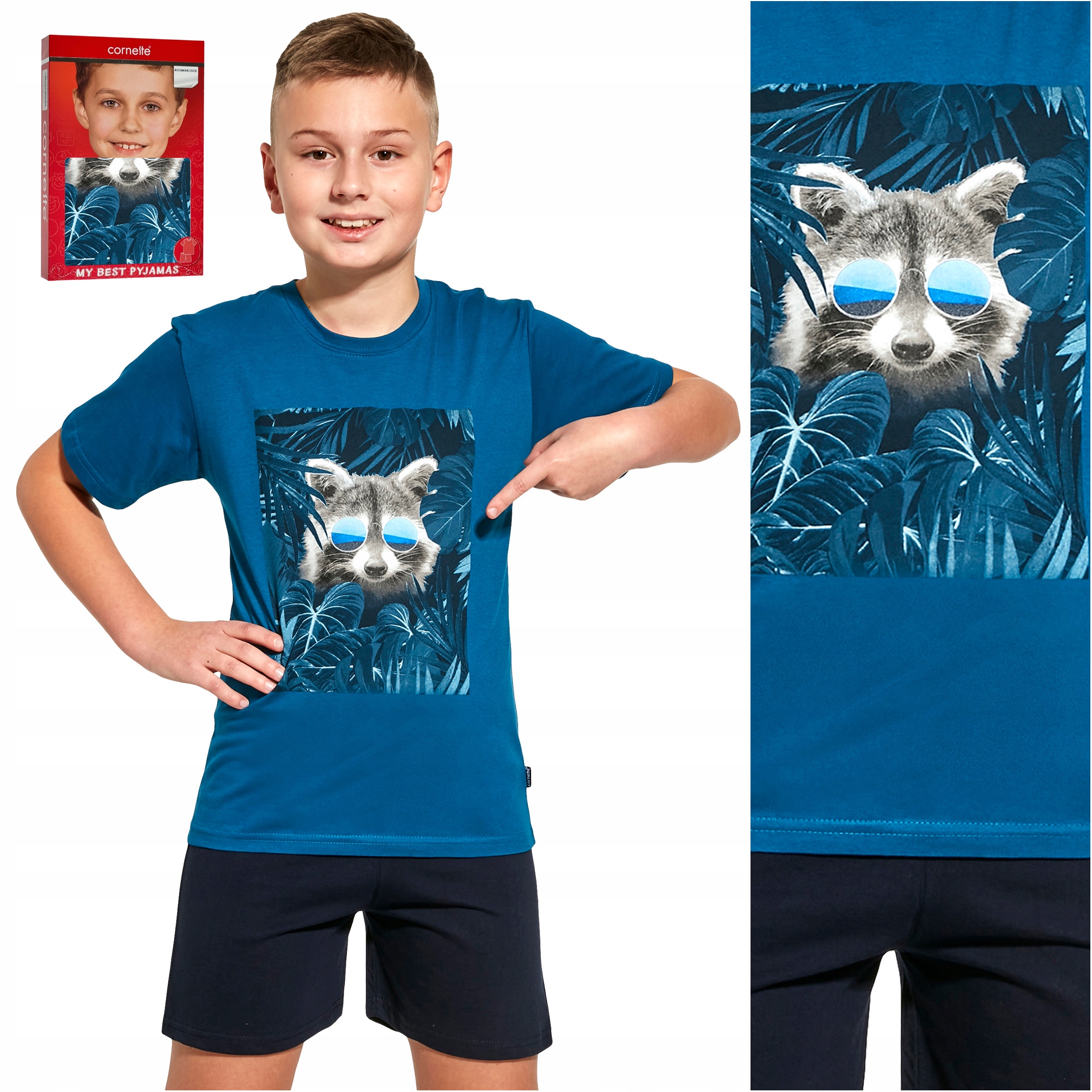 

Piżama chłopięca Cornette 476/102 Raccoon 158-164
