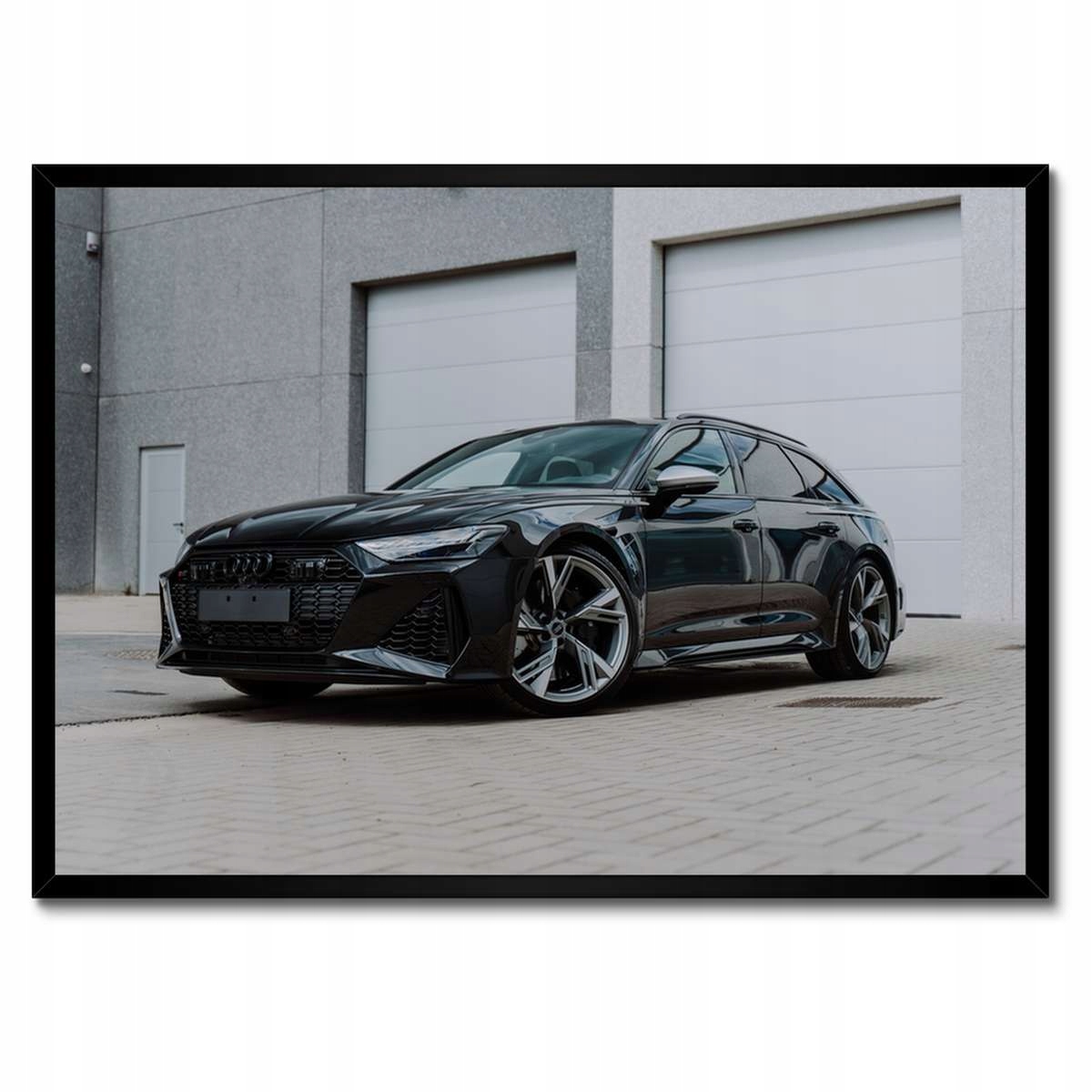 Plakáty v rámu 70x50 Černé auto Audi