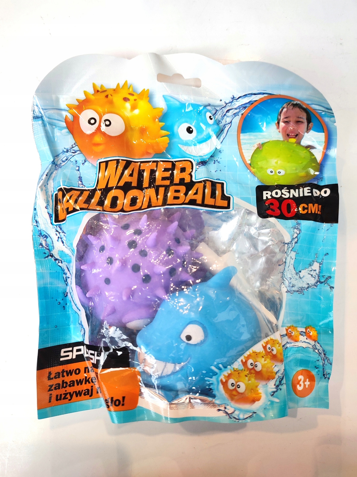 

Gumowa zabawka balon wodny do 30cm niebieski rekin