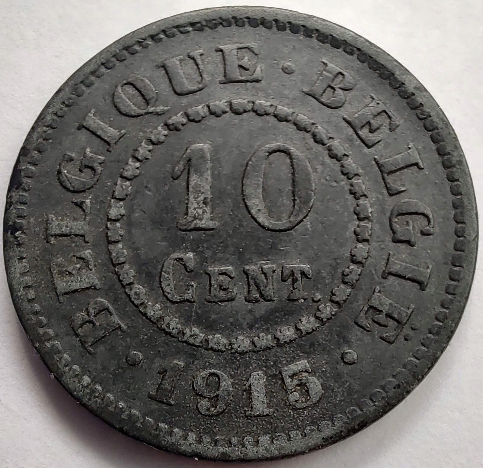 1650 - Belgia 10 centymów, 1915