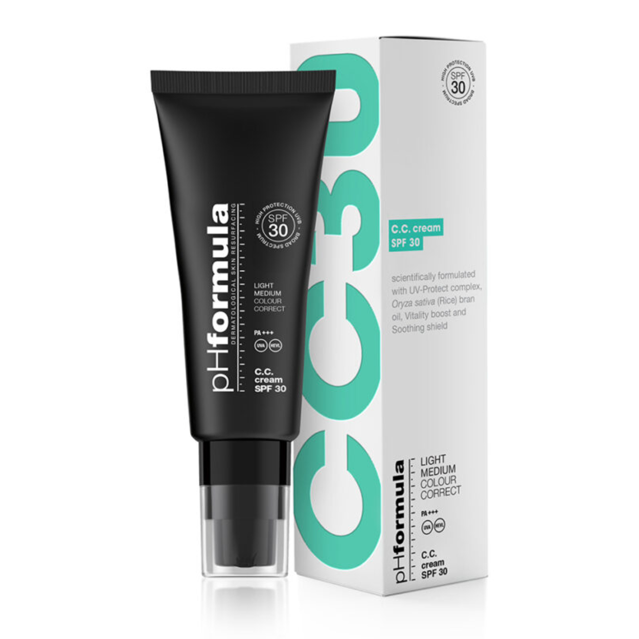 pHformula CC Cream SPF30+ wodoodporny krem barwiony 50 ml (Light Medium)