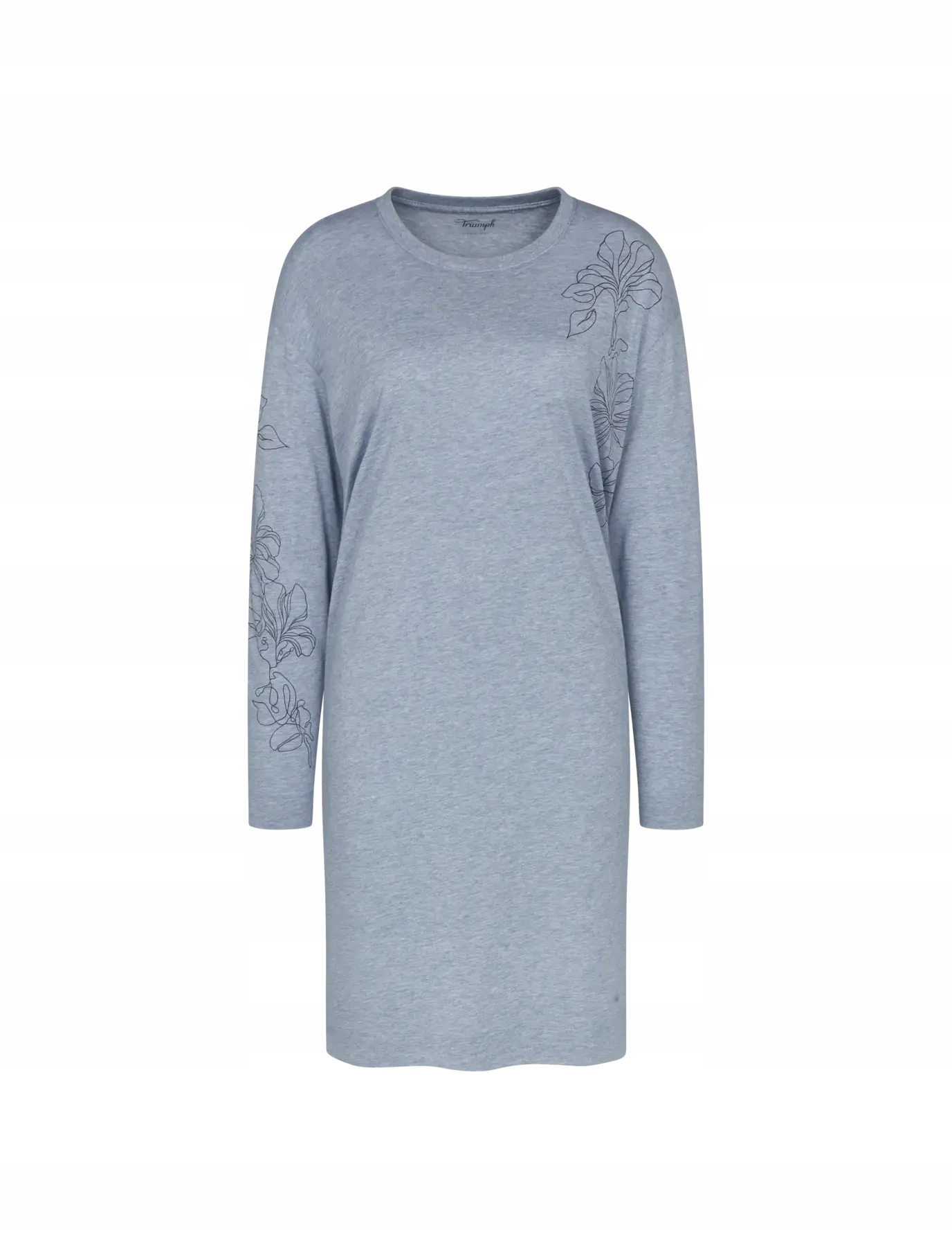 Košile Noční Dámská Dlouhý rukáv Endless Comfort Ndk 01 Modrá M007 T