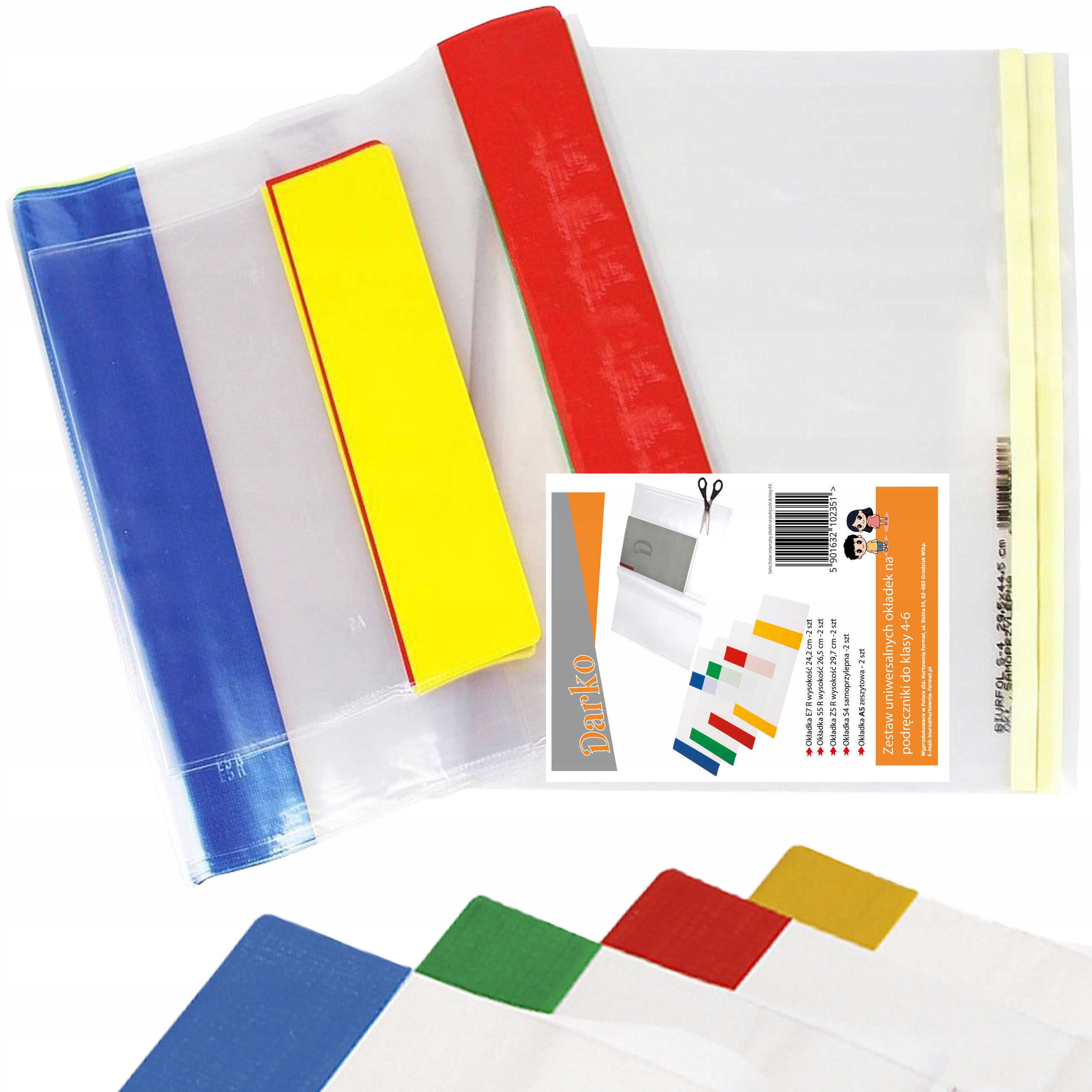 Универсальный комплект чехлов DARKO для классов 4-6 форматов E7 / S5 / Z5 / S4 / A5