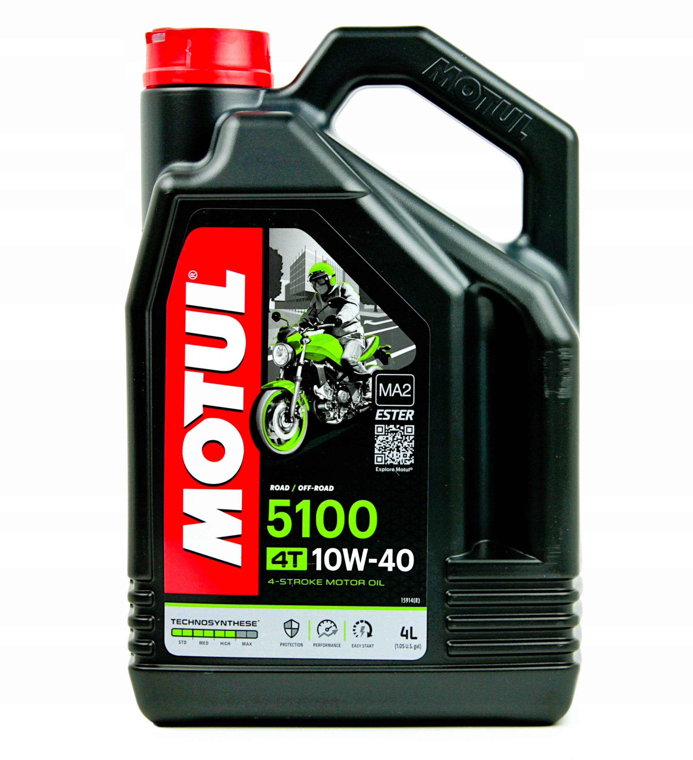Olej Motul 5100, 10W40, Ester 4T MA2 4L.
