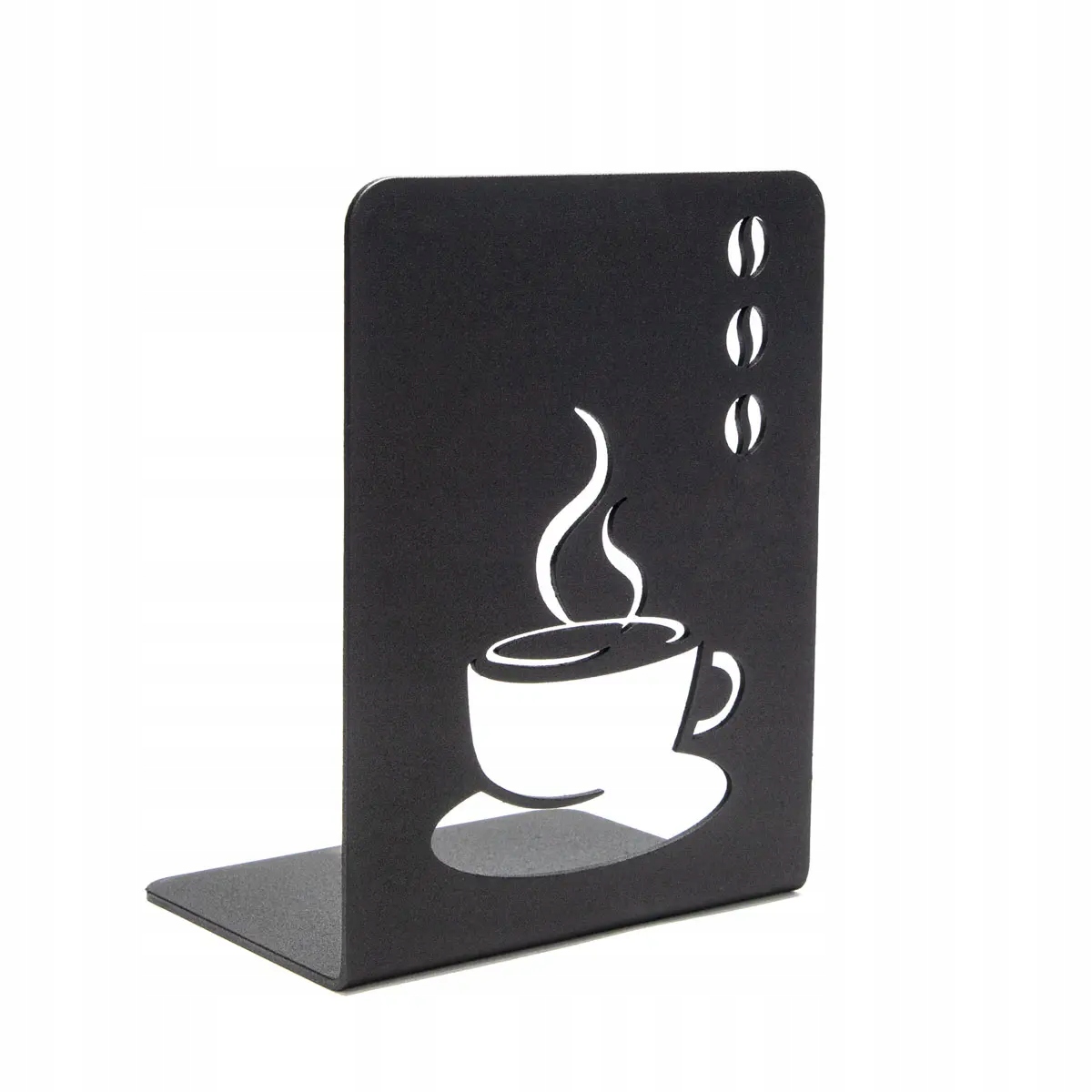 Podpórka do książek metalowa wzór FILIŻANKA KAWY