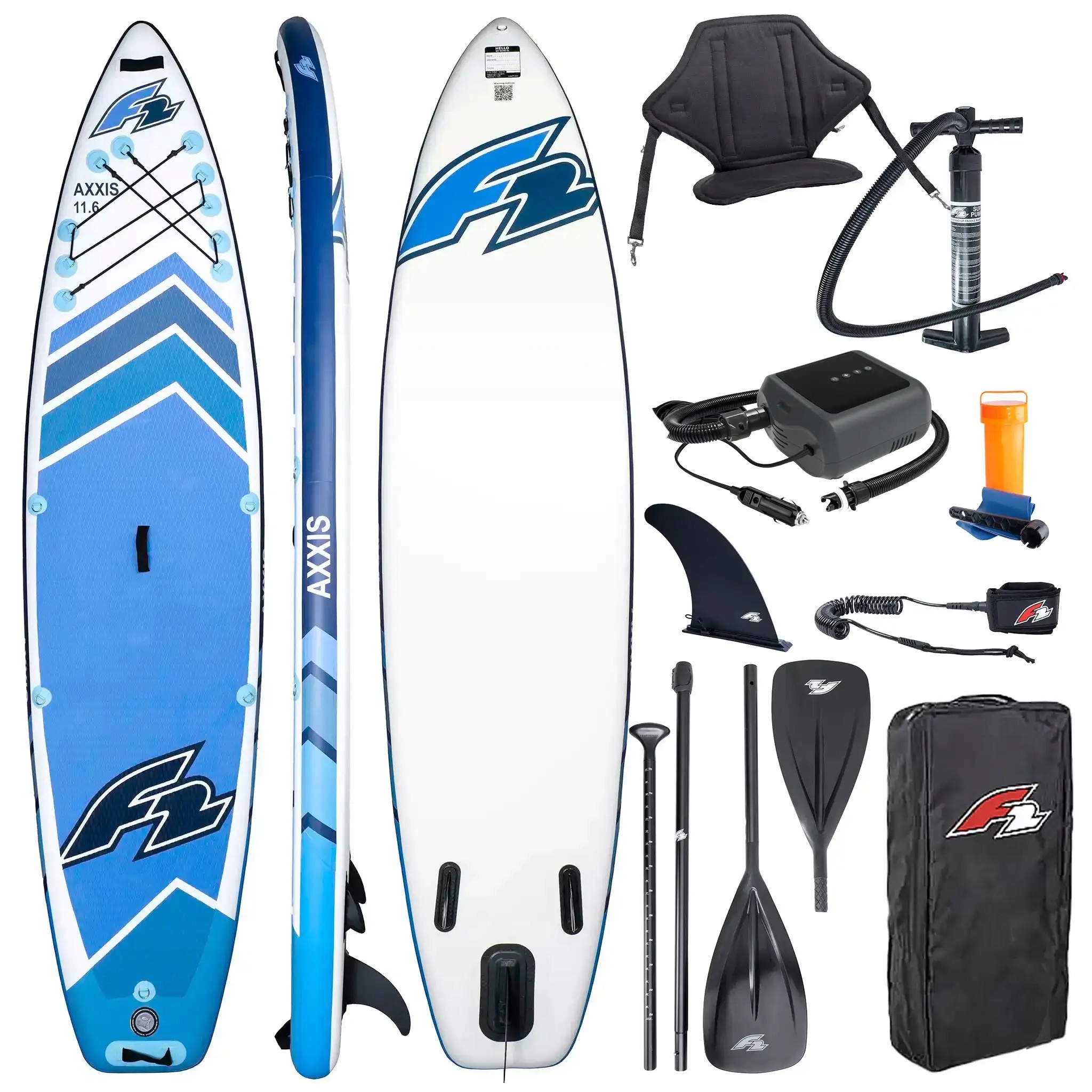 Deska pompowana Sup F2 Axxis 11'6" Light Blue Combo Pompka Elektryczna