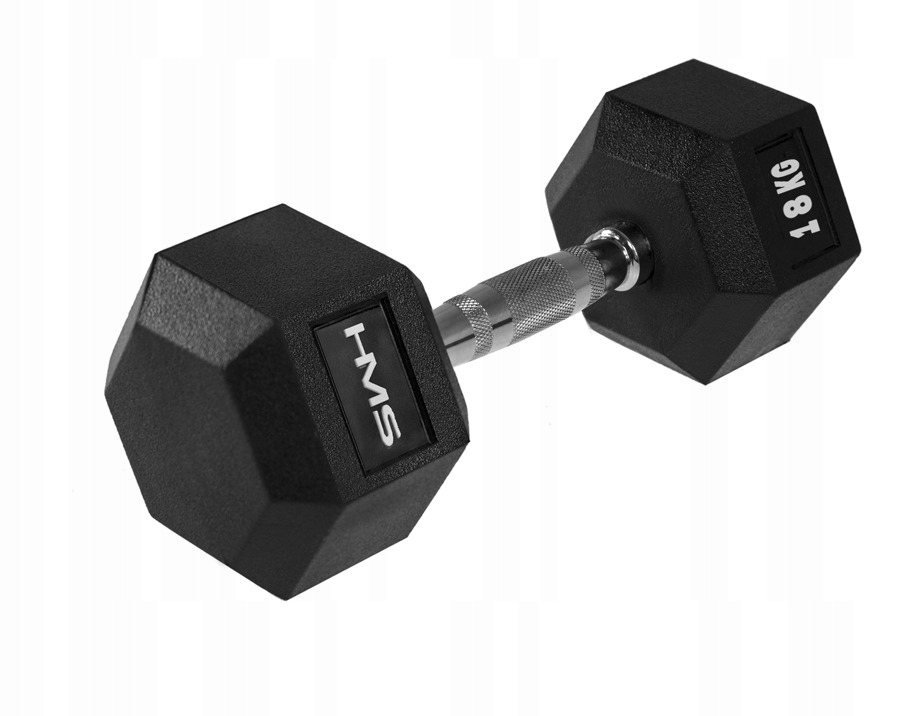 Hantla Gumowana Do Ćwiczeń Siłowych Treningu 18 kg