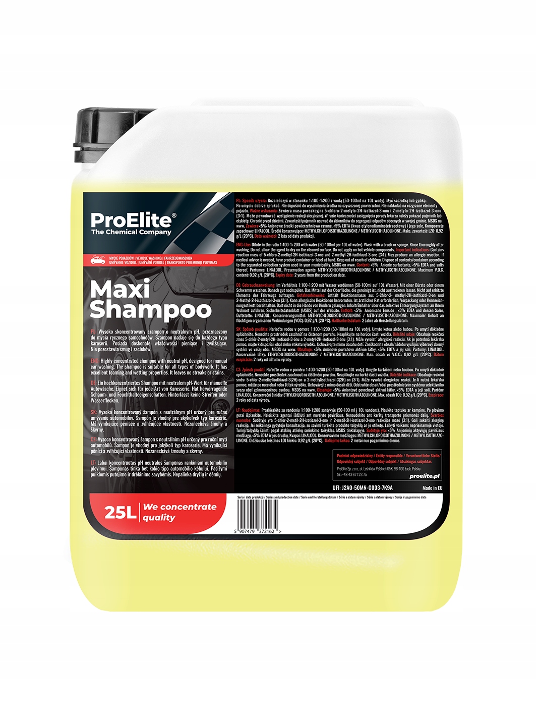 ProElite Maxi Shampoo 25 l