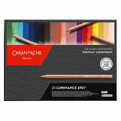 Pastelky Luminance 6901 Portrét, Caran d'Ache, 20 barev