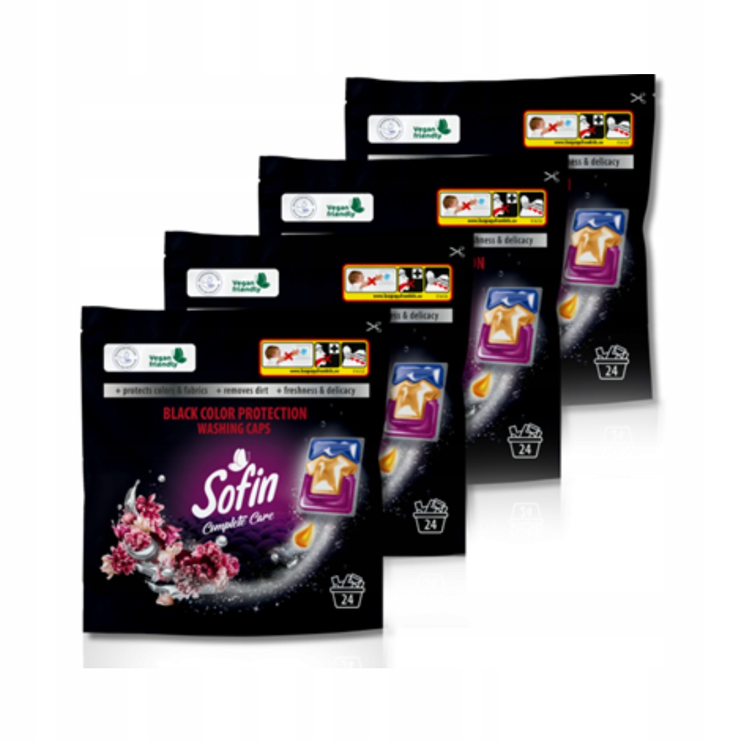 Levně Sofin Care Black 4x24 Kapsle na tmavé prádlo