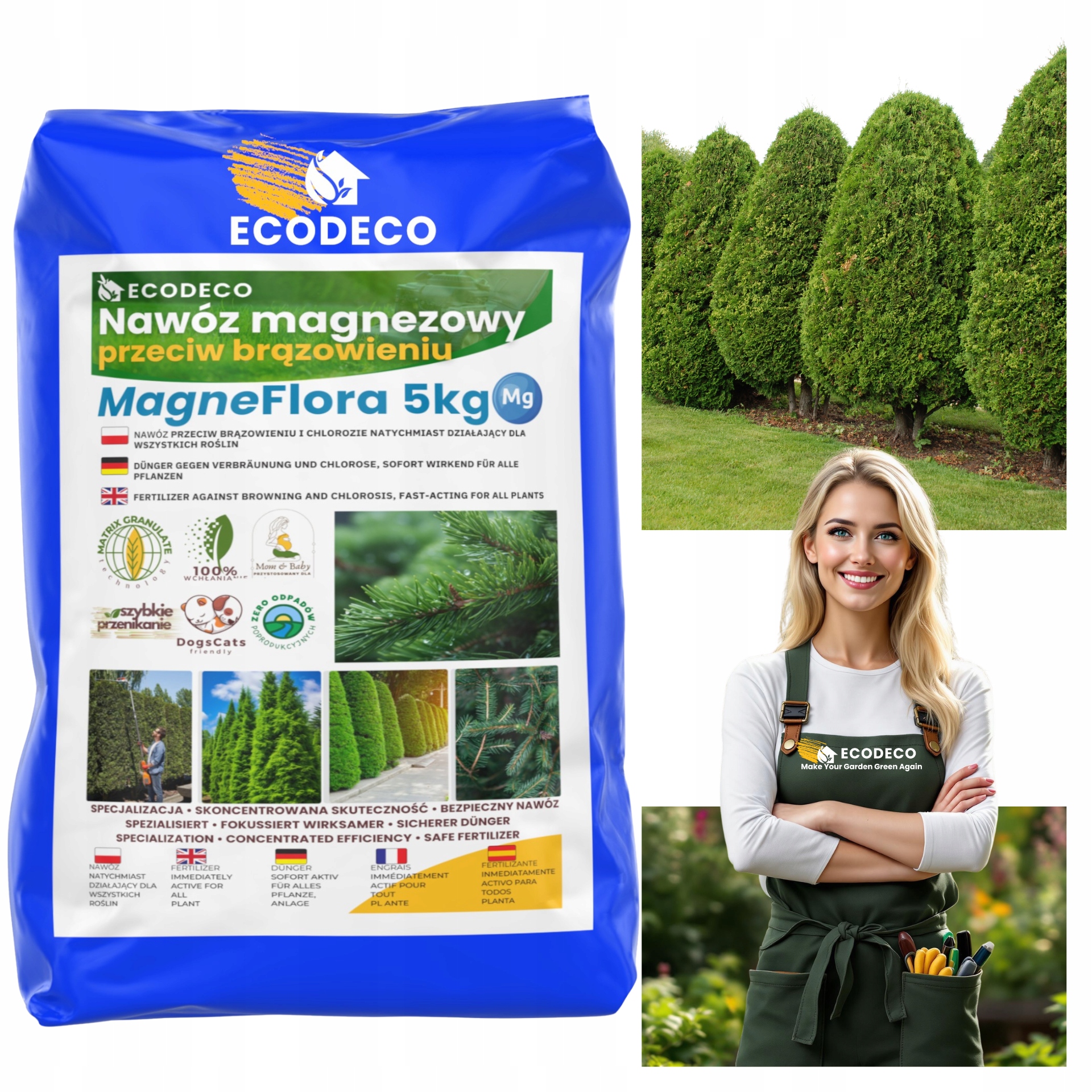 Hnojivo proti zhnědnutí jehel pro jehličnany 5 kg Granulované pod Thuje