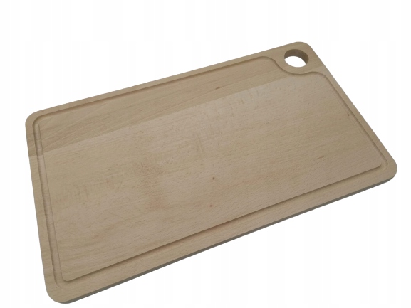 

Duża Deska Kuchenna Drewniana Z Rowkiem 42 X24,5