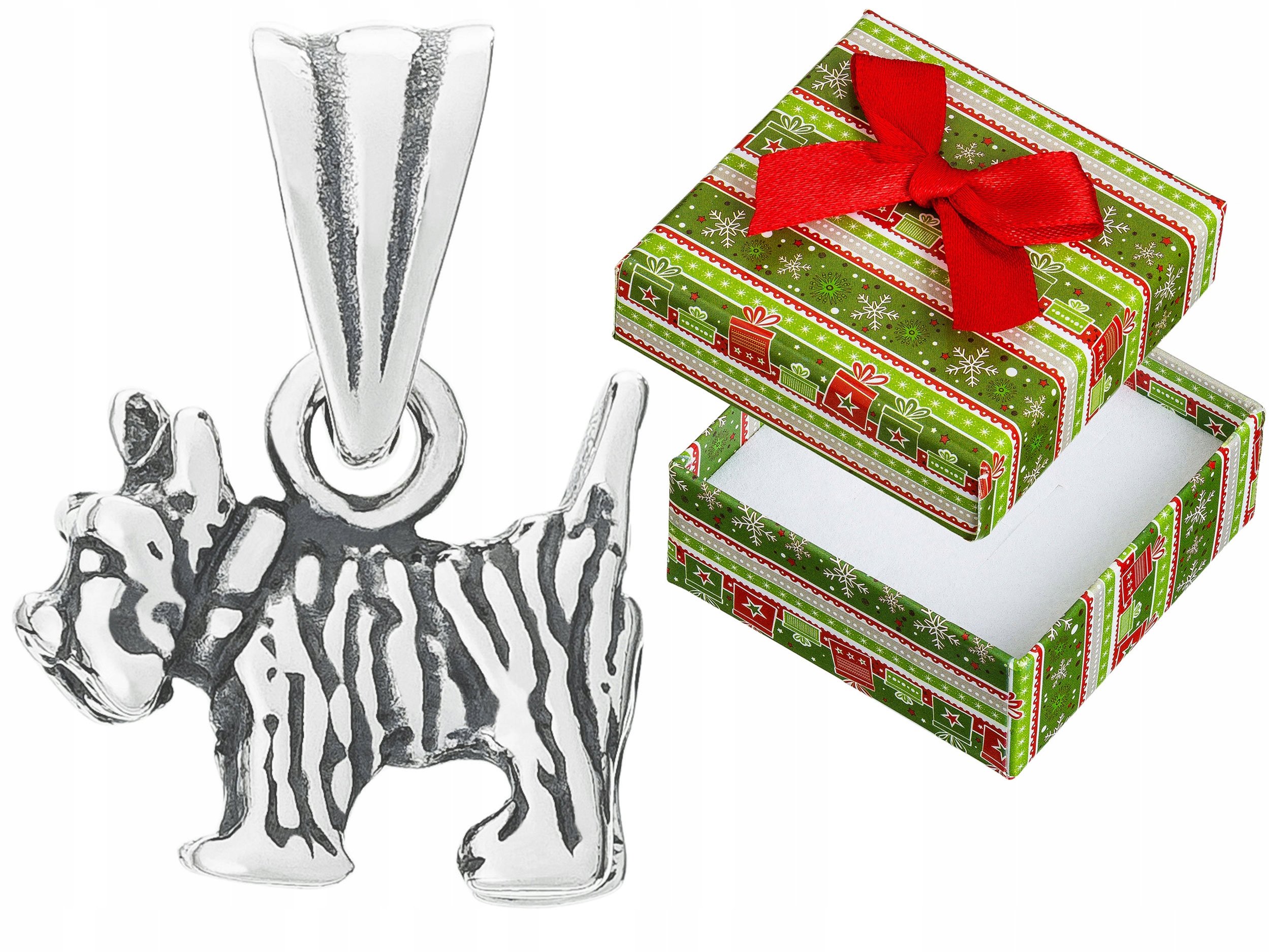 Pes Sznaucer stříbrný 925 přívěsek Pejsek teriér