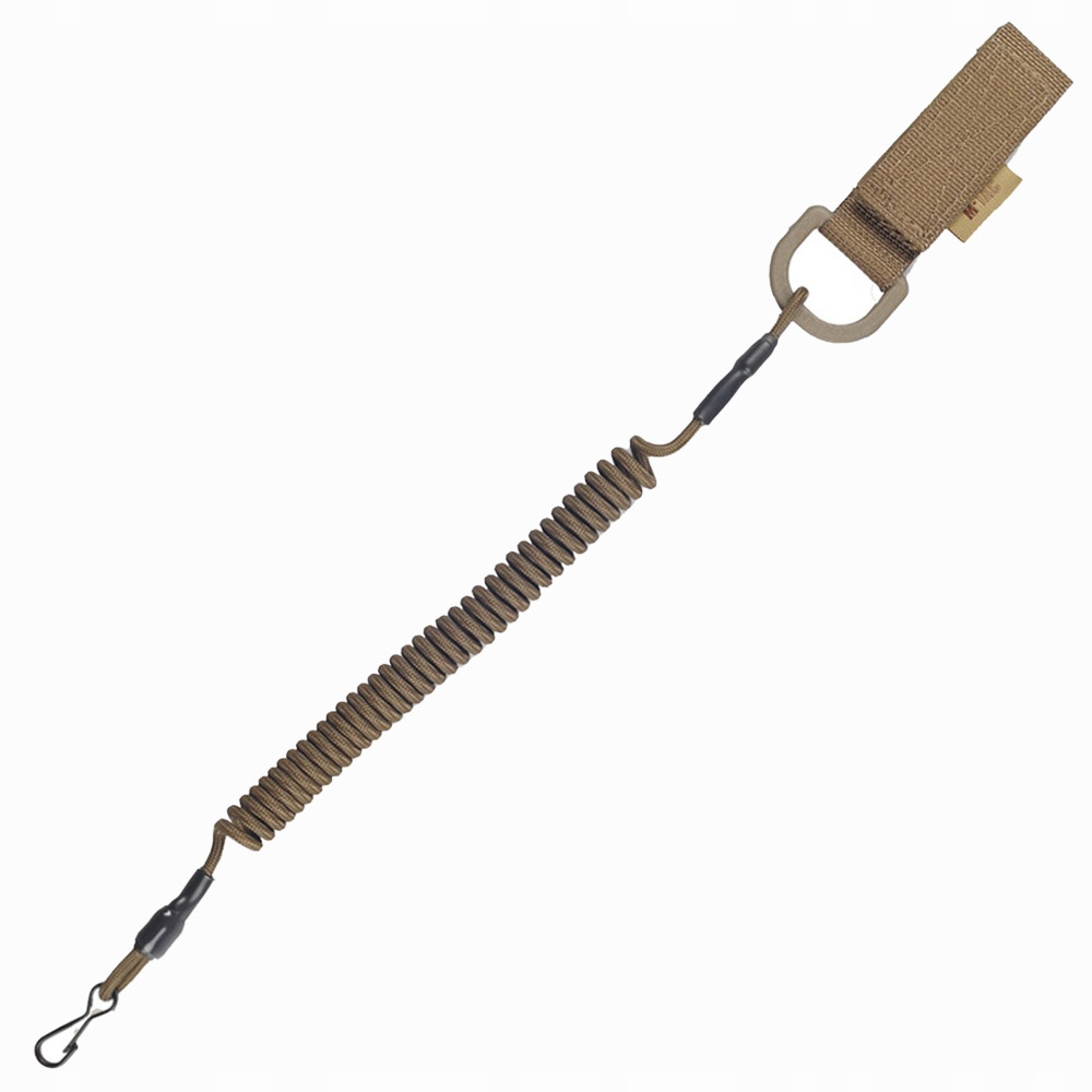 Smycz taktyczna retraktor do karabinu M-Tac Lite D-Ring spiralna coyote