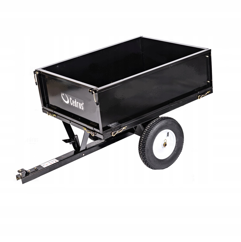 Przyczepka Ogrodowa Wozidło Do Traktorka Quada Cedrus Stalowa 225 Kg