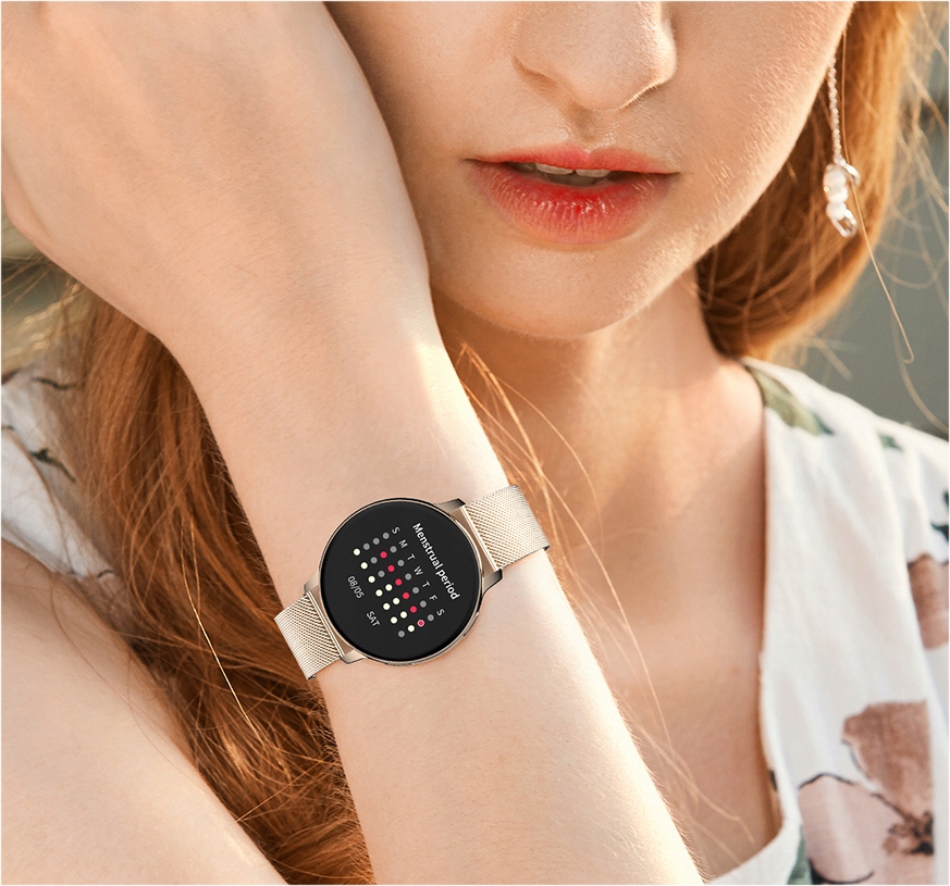 SMARTWATCH ZEGAREK DAMSKI POLSKIE MENU ROZMOWY ZDROWIE SPORT 4 PASKI Stan opakowania oryginalne